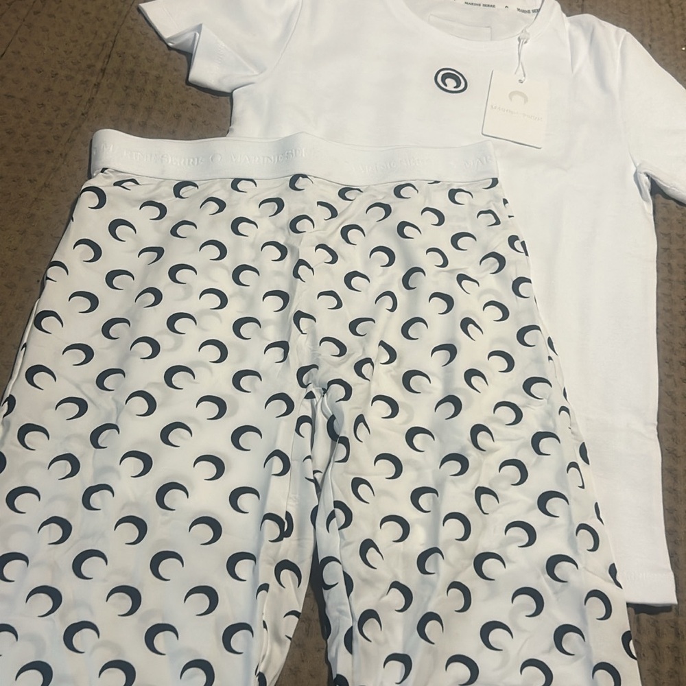 Marine Serre - Moon Logo Shirt + Capri Leggings